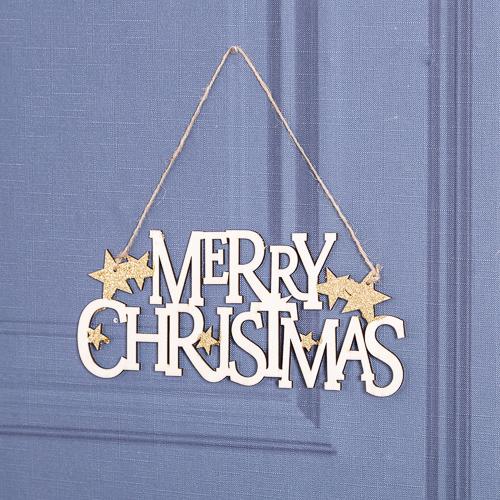 'Merry Christmas' Hanging Sign | Chic Christmas